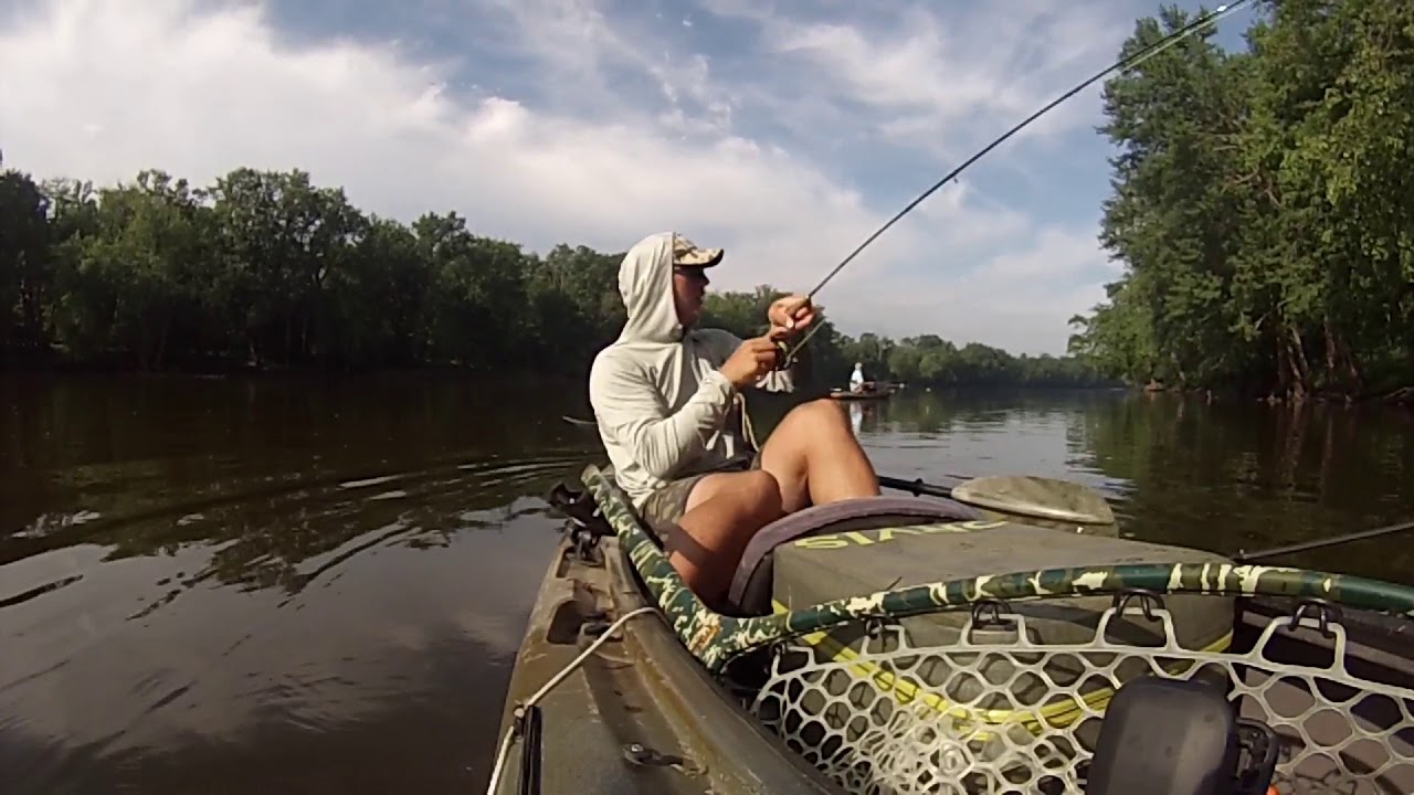 July Kayak Fishing on Michigan’s Grand River