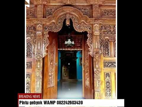  Pintu  gebyok  ukir khas Jawa  WA HP 082242603439 pintu  