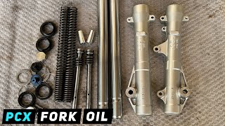 Honda PCX 125/150 - Fork Oil Change | Mitch's Scooter Stuff