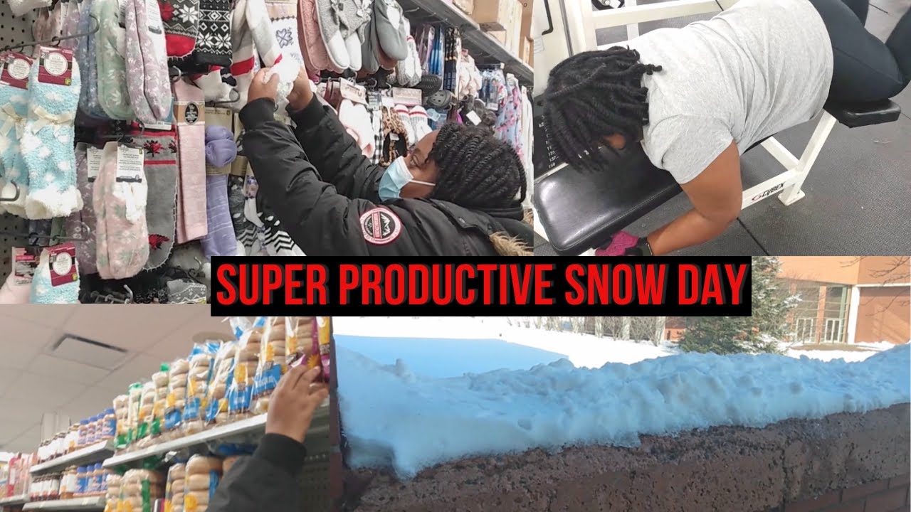 Super Productive Snow Day in Canada! | Studying in Canada as an international student