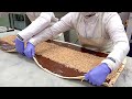 빵공장의 압도적 대량생산 현장! 누텔라 페스츄리 꽈배기 만들기 Making Nutella Peanut Pastries - Bread Factory in Korea