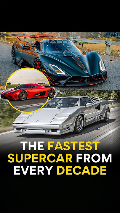 Fastest Supercar from every decade. #cars #caredit #bmw #mercedes #shorts #status