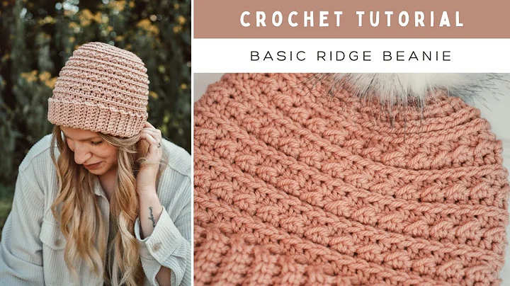 Basic Ridge Beanie Crochet Tutorial - How to Crochet a Easy Beanie - Free Pattern - 8 Sizes