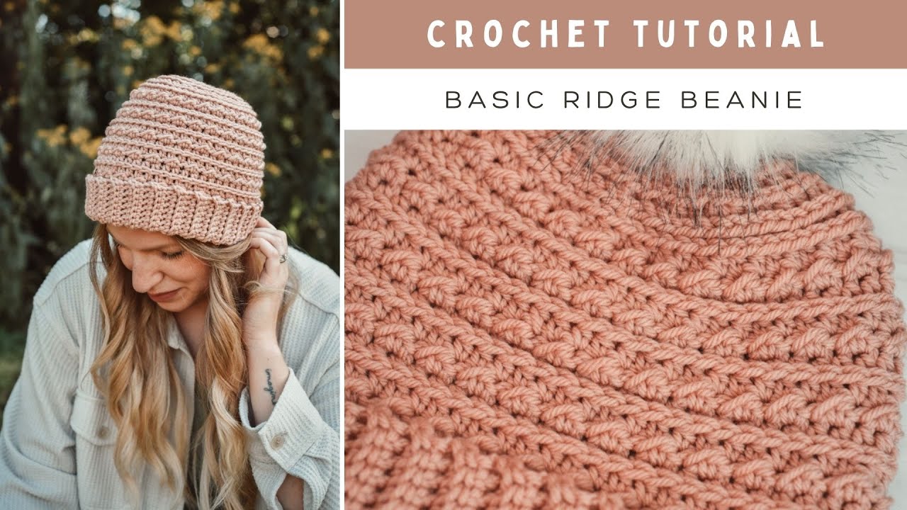 Урок по вязанию крючком простой шапочки-бини — как связать простую шапку-бини — бесплатная схема ...