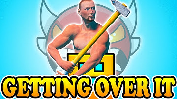 If I fall 5 times, the video ends - Getting Over It Geometry Dash