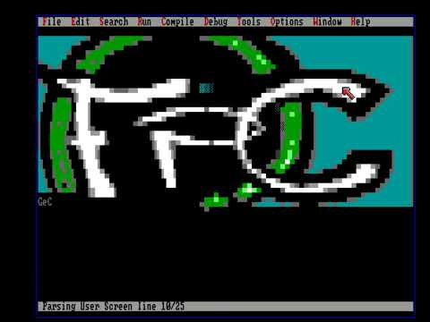 FreePascal IDE running on 7 MHz Amiga Workbench 1.3
