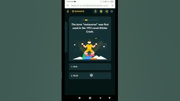 🏆6YA Blockchain Builder quiz To win 1 BNB Answers #binance #6ya #buildersquiz #binanceblockhainweek