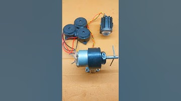 How a Gear DC Motor Works as a Generator #tech #viral #experiment #diy #dcmotor #short