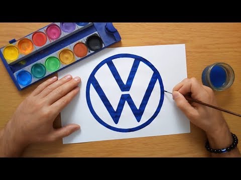 the-new-volkswagen-logo-2019---how-to-draw-a-volkswagen-logo---wie-zeichnet-man-ein-volkswagen-logo