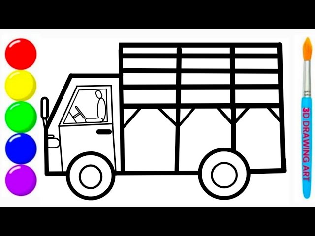 How to Draw a Ford Truck Step by Step | Draw, Simple car drawing, Ford truck