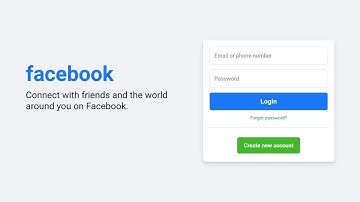 How to Create Facebook Login Page in HTML and CSS | Facebook clone login pages| with source code