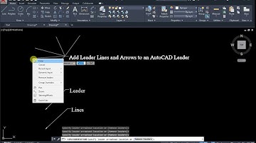 Add Leader Lines and Arrows to an AutoCAD Leader