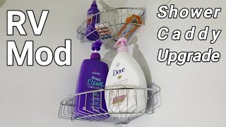 RV Bathroom Hack: IKEA BROGRUND Shower Caddy - Glamper Life