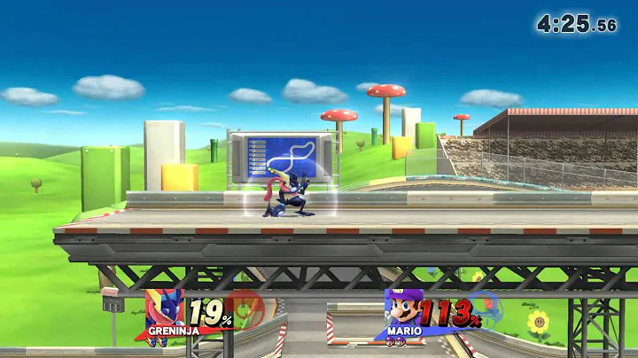 SSB4 Greninja Shadow Sneak