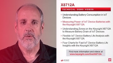 Measuring Power of IoT Device Batteries with the Keysight X8712A