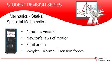Mechanics - Statics in Specialist Mathematics | TI-Nspire CX II CAS
