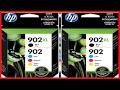 Hp 902 / 902Xl (T0a39an) Ink Cartridges (Cyan Magenta Yellow Black) 4-Pack in Retail Packaging