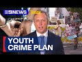 Queensland premier announces youth crime plan amid rallies  9 news australia