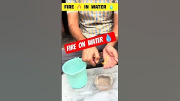fire on water | easy science experiments at home #experiment #viral #shorts
