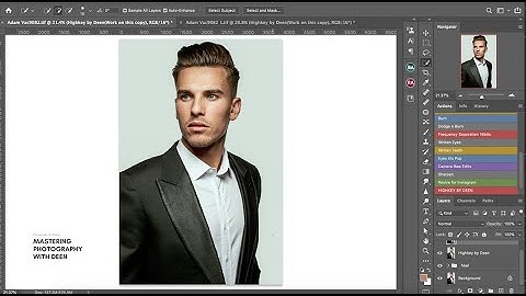 One Click Highkey Color Grading Photoshop Action