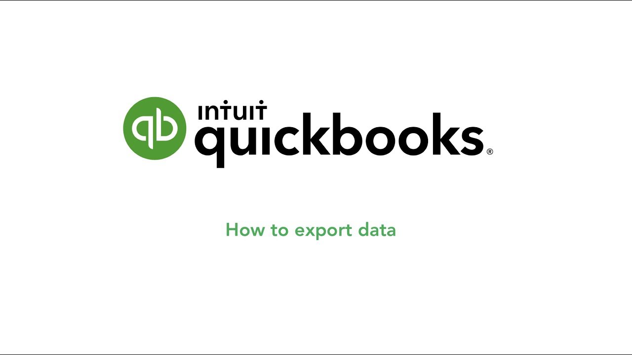How to Export Data in QuickBooks Online | South Africa - YouTube
