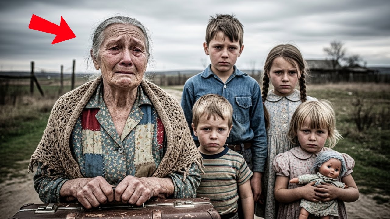 Anciana Es Expulsada De Su Propia Casa Con Sus 4 Nietos, Pero Encuentra Una Casa Abandonada