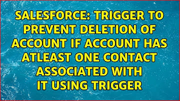 Trigger to prevent deletion of account if account has atleast one contact associated with it...