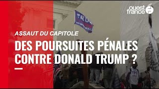 Assaut du Capitole : la commission parlementaire recommande des poursuites pénales contre Trump