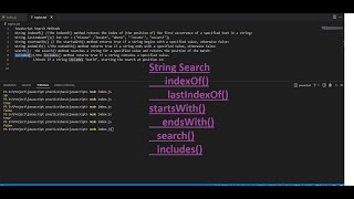 Javascript Basic 6 String search