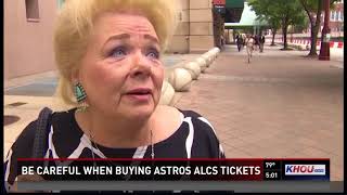 Be careful when buying Astros ALCS tickets
