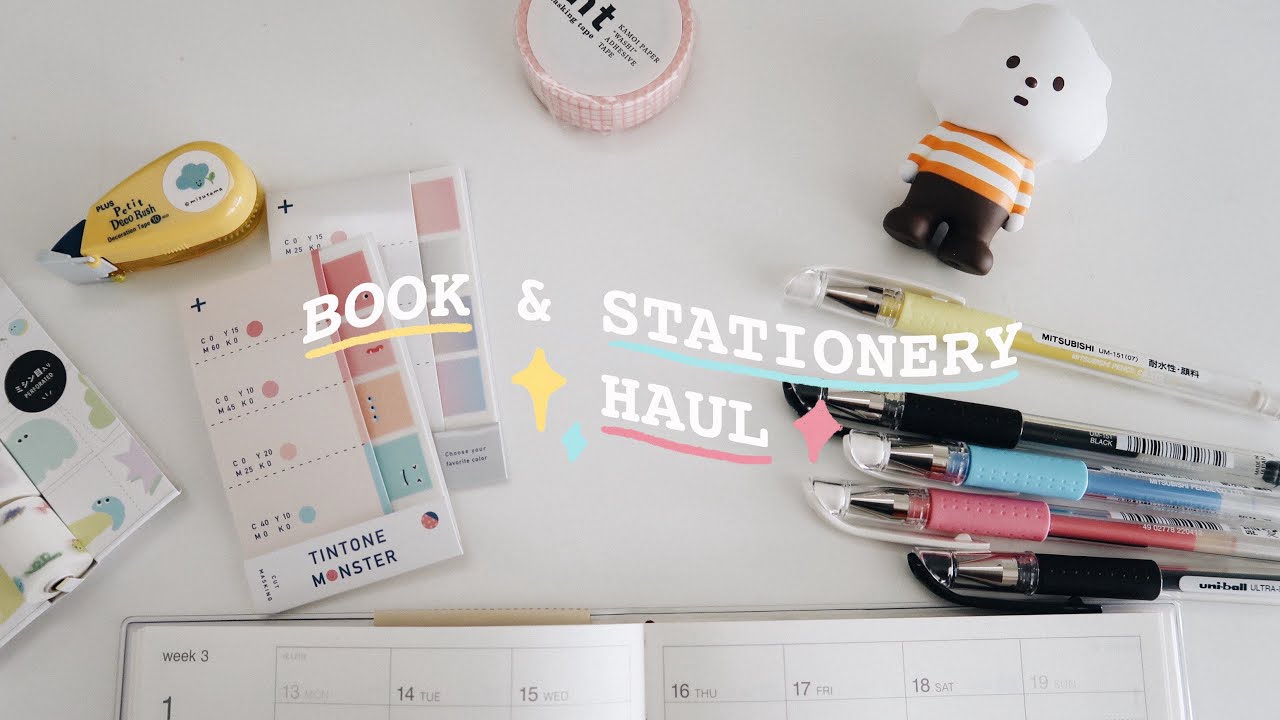 Stationery & book Haul YouTube