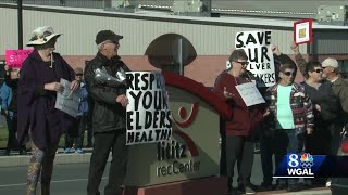 Seniors citizens protest at Lititz recCenter over plans to end Silver Sneakers