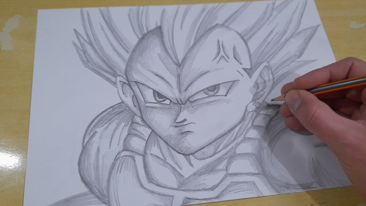 Como Desenhar o Goku Instinto Superior Completo / Vegeta Ultra Ego Superior  - Passo a passo 