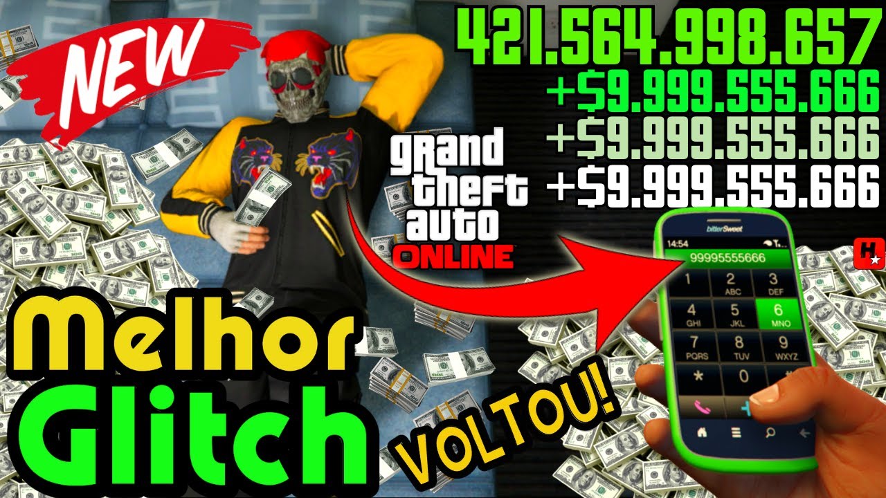 CÓDIGO DE DINHEIRO NO GTA 5💲 SAAAIU💲100 MILHÕES SOLO EM MINUTOS