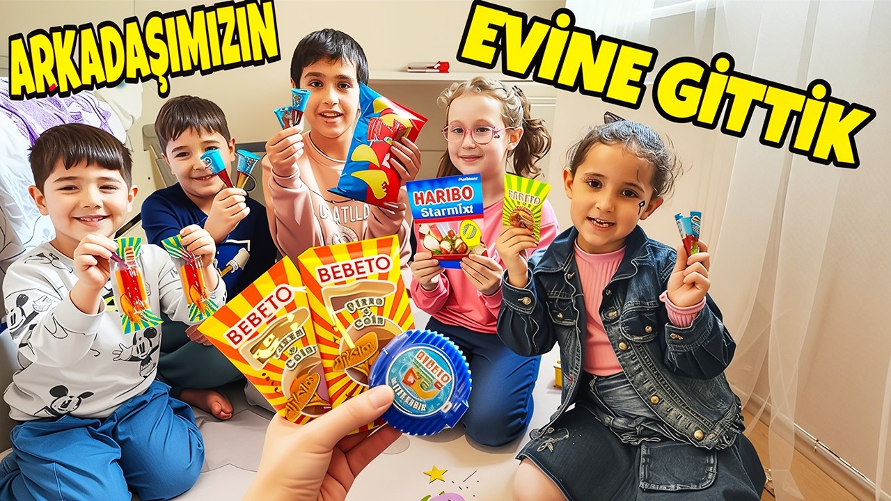 BAHAR VE  BANU ALYA İLE ARKADAŞLARIMIZIN EVİNE GİTTİK!