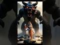 SIVA FIGHT WITH MONSTER | GODS AI VIDEOS | #shorts #viralvideo #video #cute #god #sivan #animation