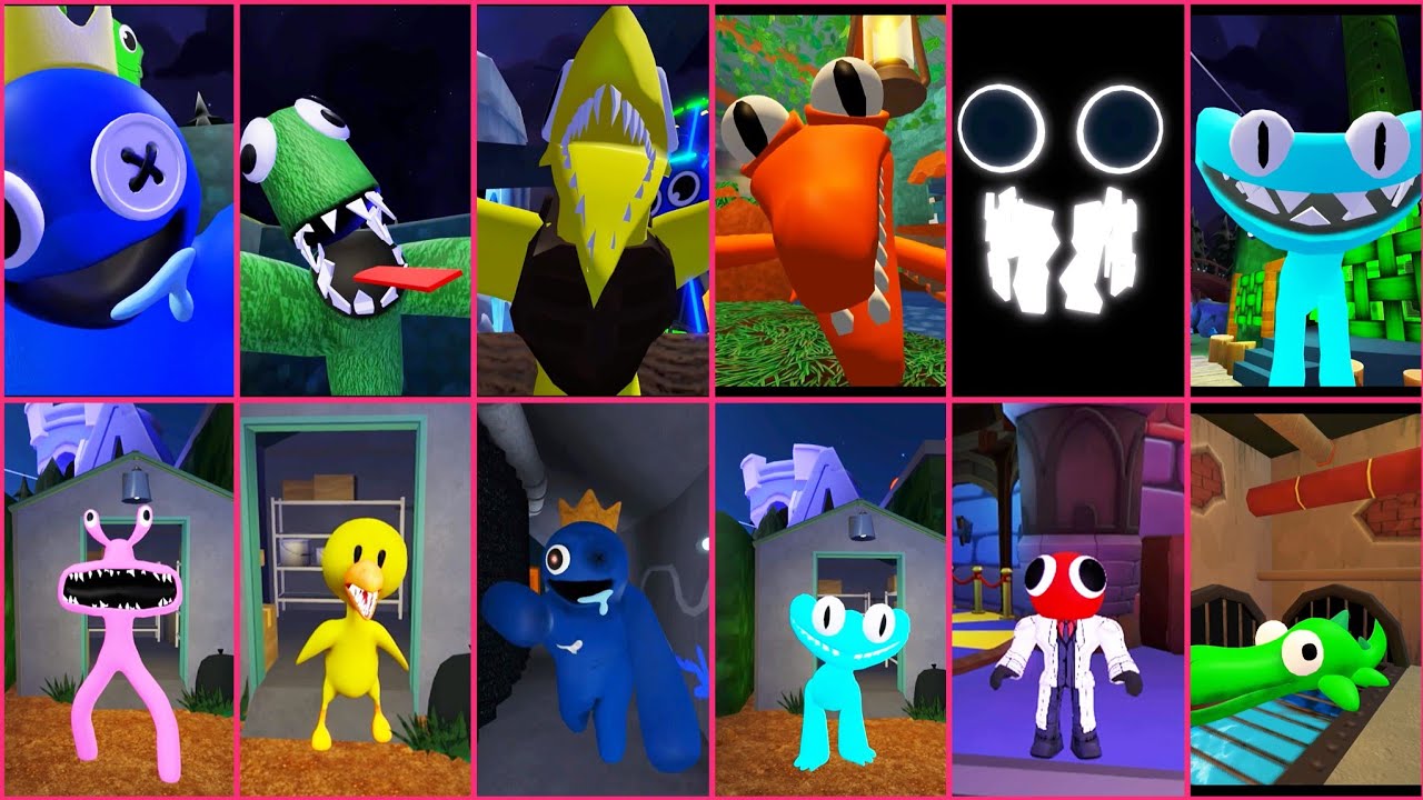 Rainbow friends all 12 jumpscares playing Roblox - YouTube