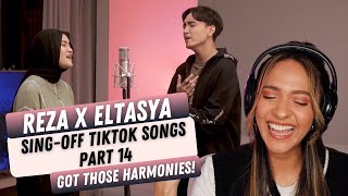 Reza vs Eltasya SING-OFF TIKTOK SONGS PART 14 | REACTION!!