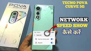 How To Show Network Speed in Tecno POVA Curve 5G | Tecno POVA Curve 5G Network Speed Show