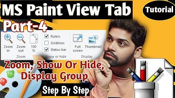 Ms paint part 4 video | View Tab in Zoom, Show or hide, Display Group Step by step Video #mukeshsir