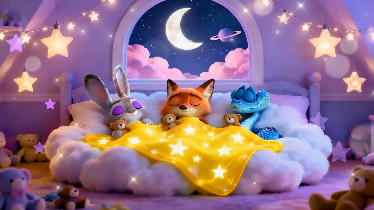 Peaceful Sleep in 2 Minutes 💤 Relaxing Music for Calm Mind with Judy, Nick & Gary ✨ Zootopia 2