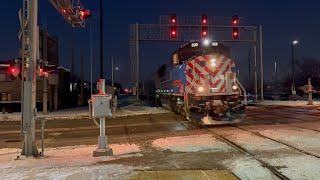 The completed Metra evening rush hour on the alternate schedule at galewood on January 27, 2026