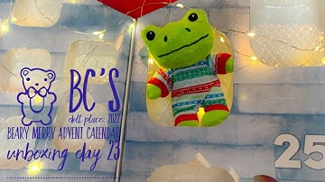 BC’s Doll Place: 2022 Build A Bear Beary Merry Advent Calendar Unboxing Day 23 (With Subtitles)