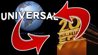 20th Century Fox and Universal Pictures Intros but their themes are switched 20th Century Fox and Universal Pictures Intros but their themes are switched