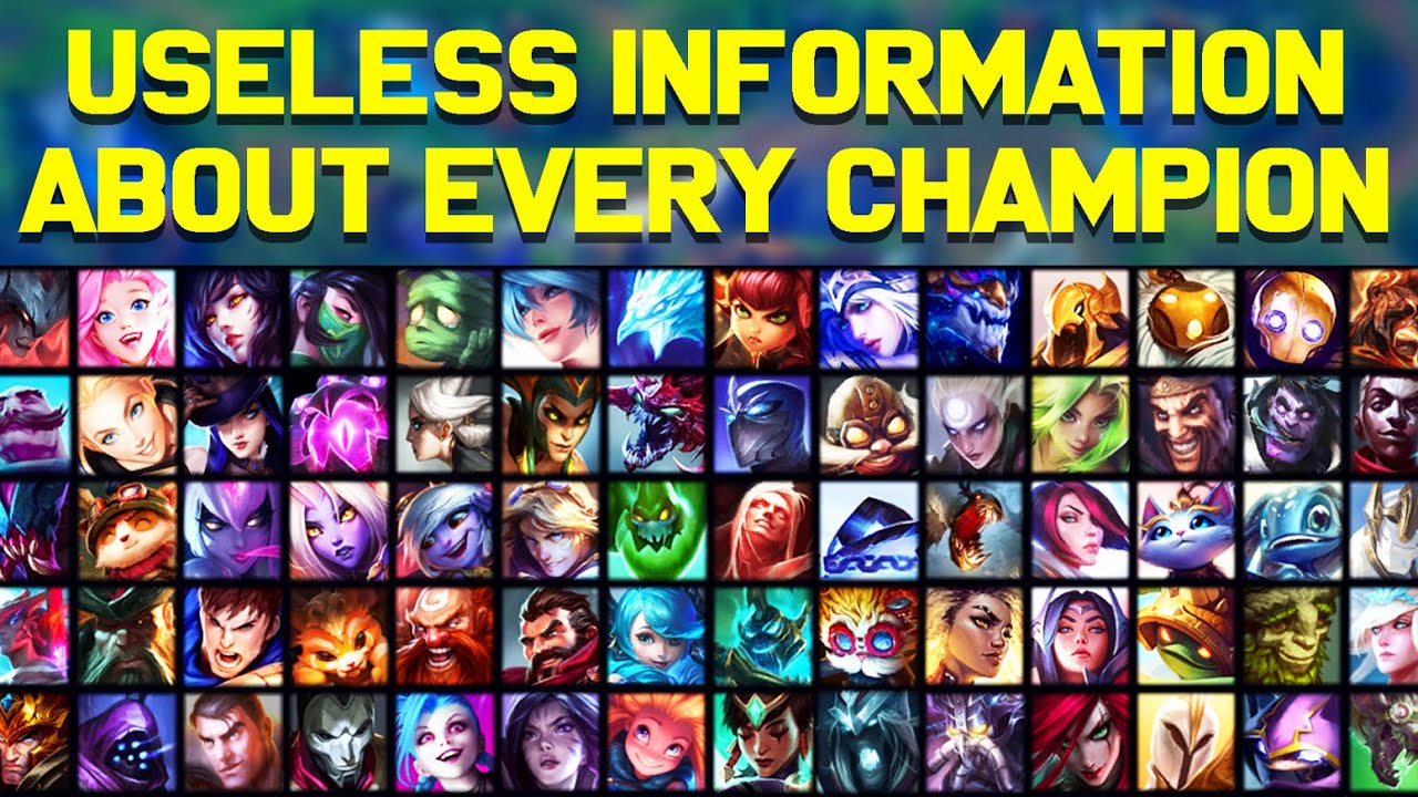 One Useless Fact about EVERY LoL Champion! 