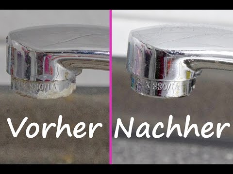 stark-verkalkten-wasserhahn-richtig-entkalken-&-reinigen-mit-essig-und-kondom