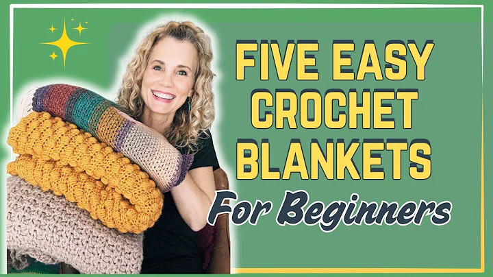 5 Crochet Blankets for Beginners | Easy Patterns + Free Tutorials #crochet #crochetblankets
