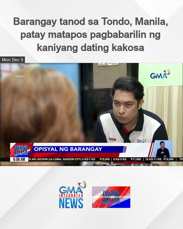 Barangay tanod sa Tondo, Manila, patay matapos pagbabarilin ng kaniyang dating kakosa | Unang Balita