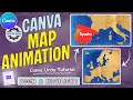 How to Create Canva Map Animation – Zoom &amp; Highlight | Tech By Hafsa