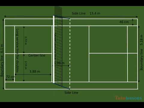 Badminton Net Dimensions & Drawings